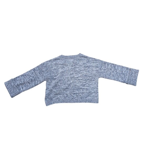 Hem & Threads Gray Speckled Knit Cropped Sweater Womens Size M - Picture 2 of 7